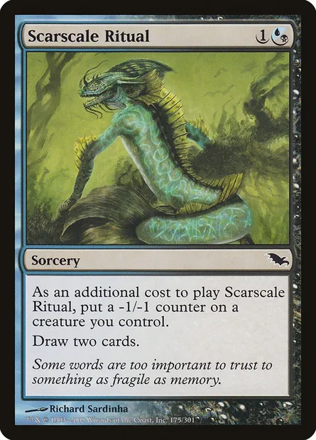 Scarscale Ritual, Magic card SHM 175 — Shadowmoor set