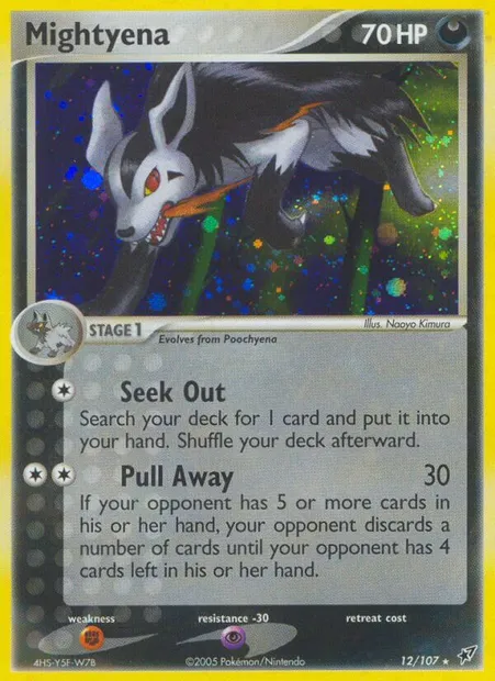 Mightyena, Pokémon card DX 12 — Deoxys set