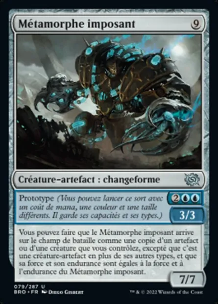 Métamorphe imposant, carte Magic BRO 79 — extension La Guerre Fratricide