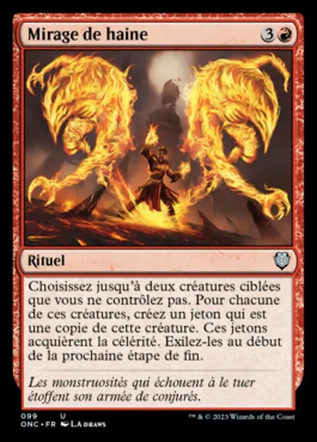 Mirage de haine, carte Magic ONC 99 — extension Phyrexia: All Will Be One Commander