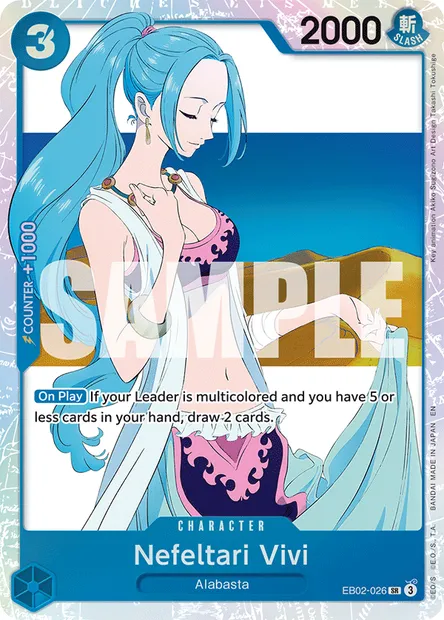 Nefeltari Vivi, One Piece card EB02-026 — Anime 25th Collection set