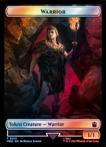 Warrior, carte Magic TWHO 41 — extension Doctor Who Tokens