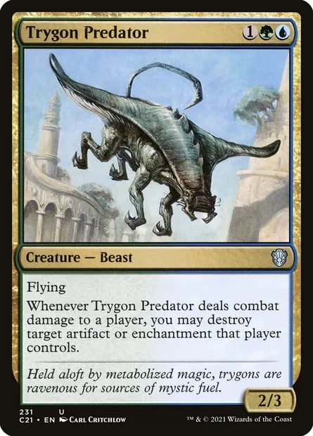 Trygon Predator, Magic card C21 231 — Commander 2021 set