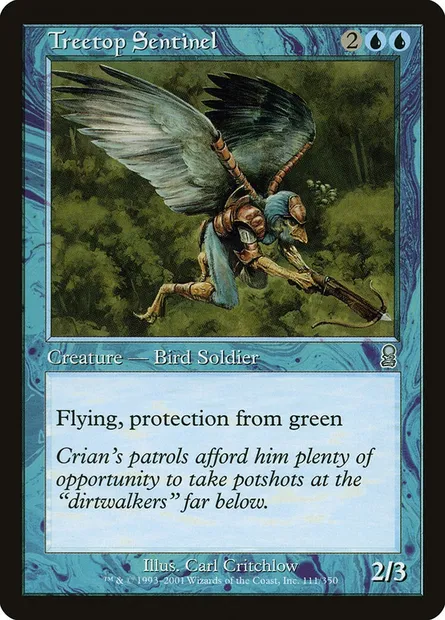 Sentinelle arboricole, carte Magic ODY 111 — extension Odyssée