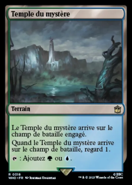 Temple du mystère, carte Magic WHO 318 — extension Doctor Who