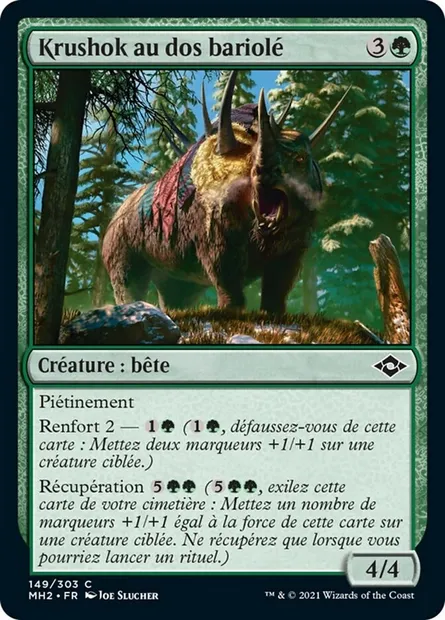Krushok au dos bariolé, carte Magic MH2 149 — extension Horizons du Modern 2