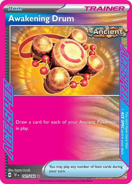 Awakening Drum, Pokémon card TEF 141 — Temporal Forces set