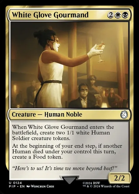 White Glove Gourmand, Magic card PIP 124 — Fallout set