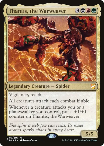 Thantis, the Warweaver, Magic card C18 46 — Commander 2018 set