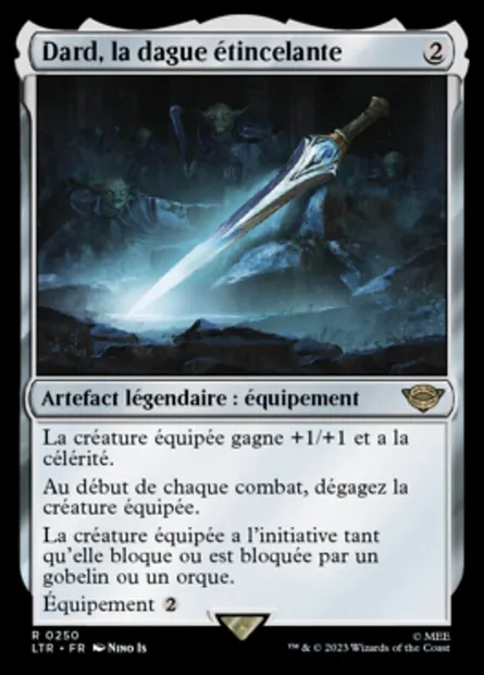 Dard, la dague étincelante, carte Magic LTR 250 — extension Le Seigneur des Anneaux : chroniques de la Terre du Milieu