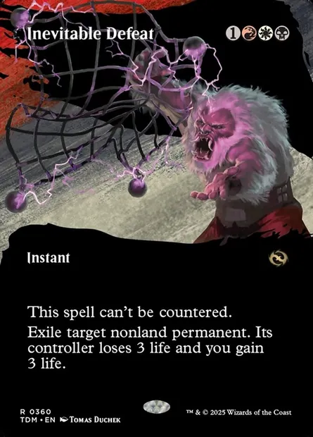 Inevitable Defeat, Magic card TDM 360 — Tarkir: Dragonstorm set