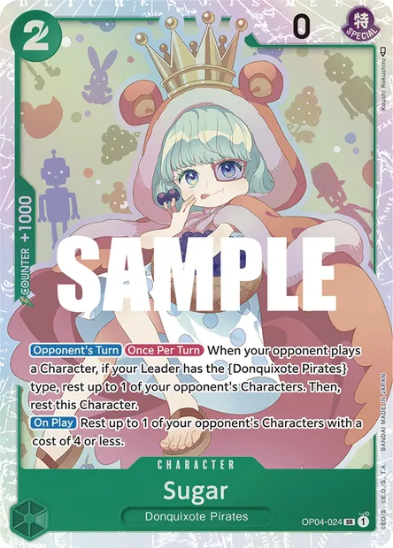 Sugar, carte One Piece OP04-024 — extension KINGDOMS OF INTRIGUE
