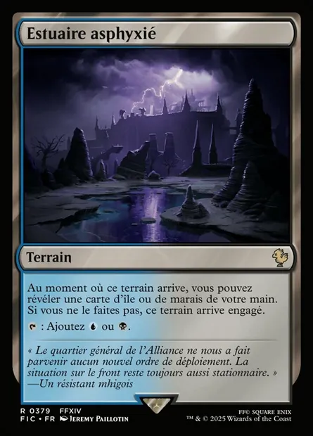 Estuaire asphyxié, carte Magic FIC 379 — extension Final Fantasy Commander