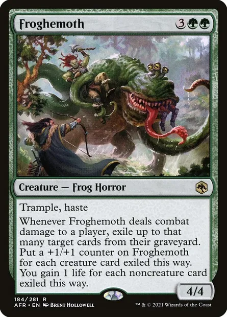 Froghemoth, Magic card AFR 184 — Adventures in the Forgotten Realms set