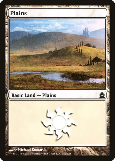 Plains, Magic card CMD 301 — Commander 2011 set