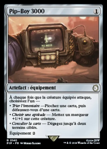 Pip-Boy 3000, carte Magic PIP 140 — extension Fallout