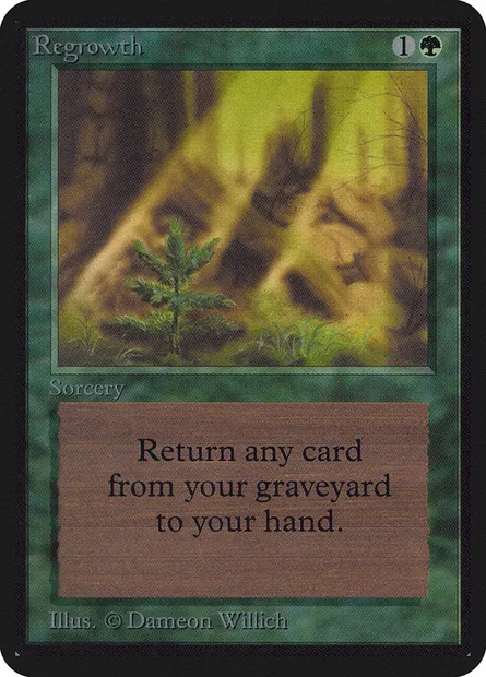 Regrowth, Magic card LEA 214 — Limited Edition Alpha set