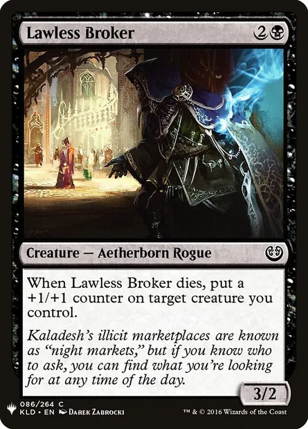 Lawless Broker, Magic card PLST KLD-86 — The List set