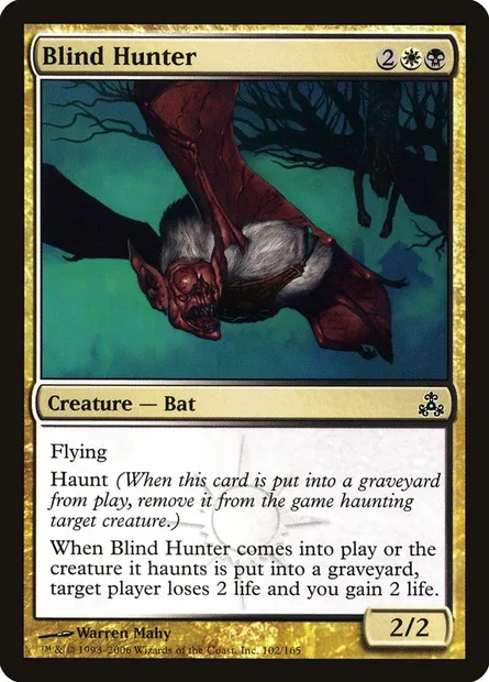 Blind Hunter, Magic card GPT 102 — Guildpact set
