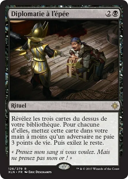 Diplomatie à l'épée, carte Magic XLN 126 — extension Ixalan