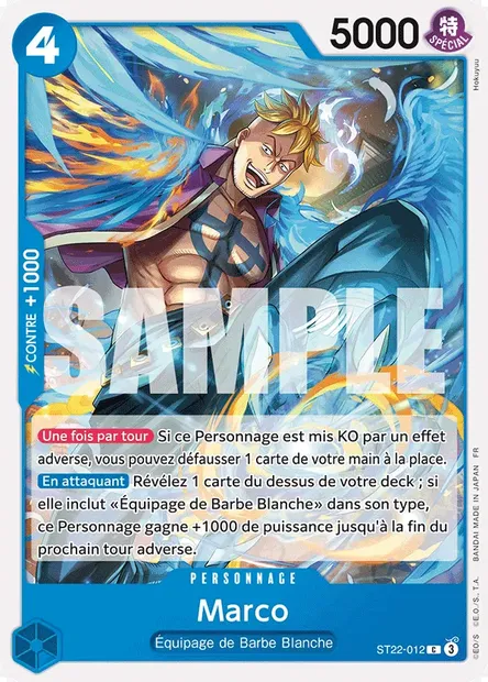 Marco, carte One Piece ST22-012 — extension ACE ET NEWGATE