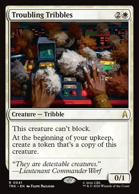 Troubling Tribbles, carte Magic TRK 41 — extension Star Trek