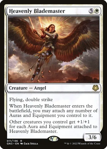 Heavenly Blademaster, Magic card GN3 11 — Game Night: Free-for-All set