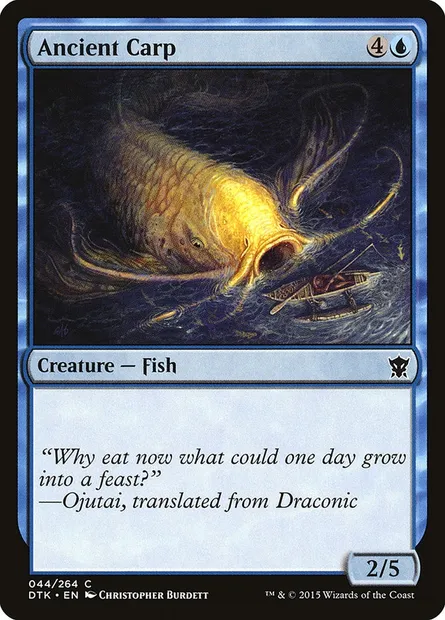 Ancient Carp, Magic card DTK 44 — Dragons of Tarkir set