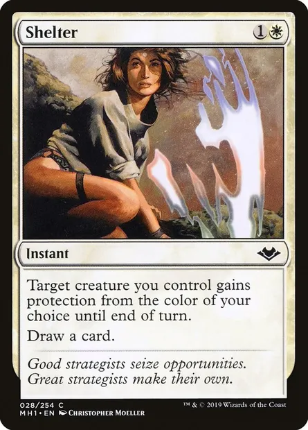 Shelter, Magic card MH1 28 — Modern Horizons set