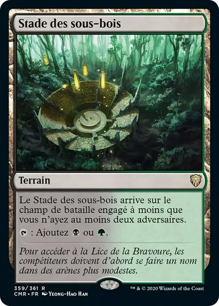 Stade des sous-bois, carte Magic CMR 359 — extension Commander Legends