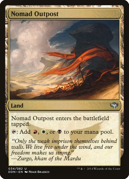 Nomad Outpost, Magic card DDN 34 — Duel Decks: Speed vs. Cunning set