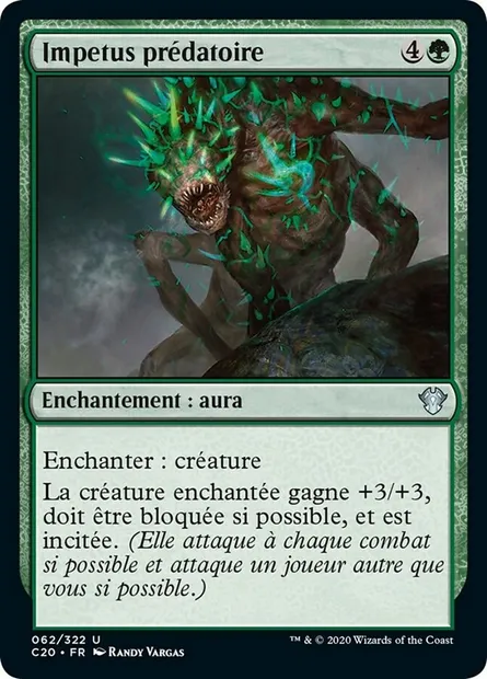 Impetus prédatoire, carte Magic C20 62 — extension Commander 2020