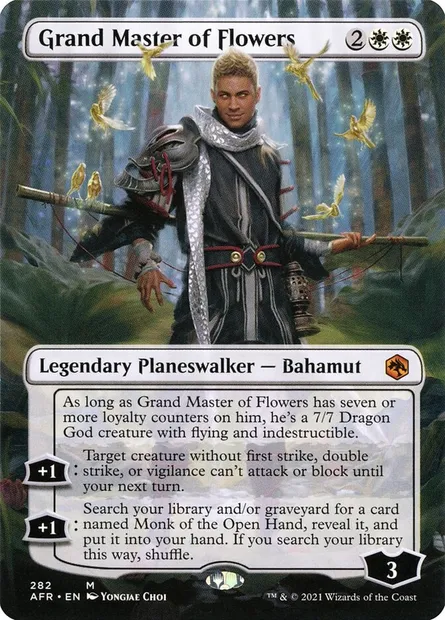 Grand Master of Flowers, Magic card AFR 282 — Adventures in the Forgotten Realms set