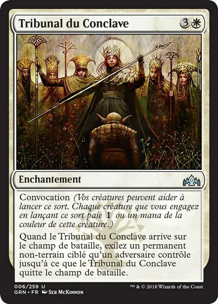 Tribunal du Conclave, carte Magic GRN 6 — extension Les Guildes de Ravnica