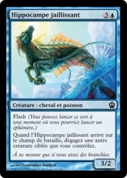 Hippocampe jaillissant, carte Magic THS 43 — extension Theros