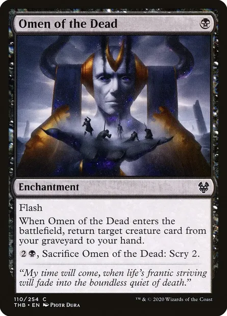 Omen of the Dead, Magic card THB 110 — Theros Beyond Death set