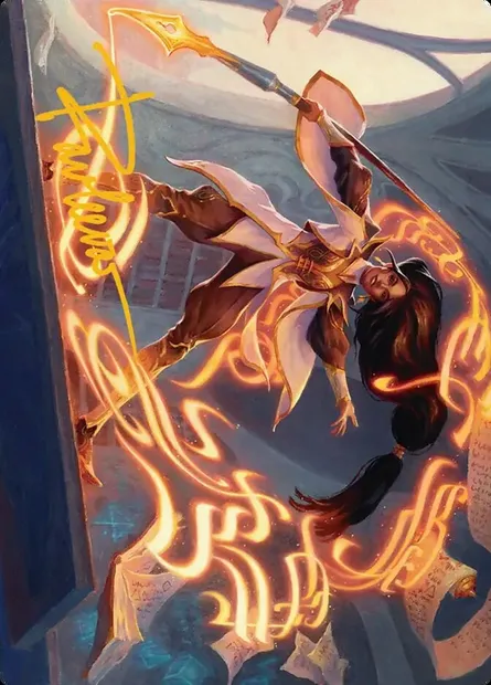 Interjection // Interjection, Magic card ASOS 4 — Secrets of Strixhaven Art Series set