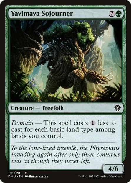 Yavimaya Sojourner, Magic card DMU 191 — Dominaria United set