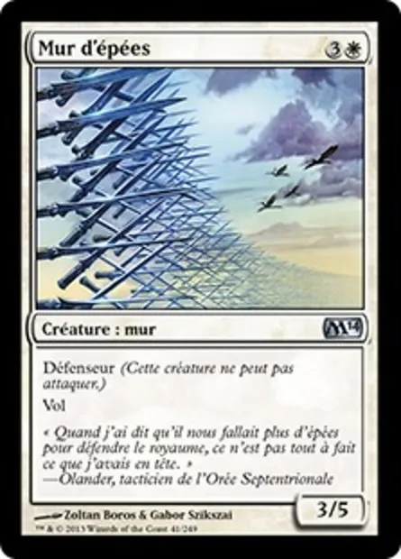 Mur d'épées, carte Magic M14 41 — extension Magic 2014