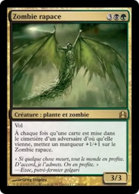 Zombie rapace, carte Magic CMD 236 — extension Commander 2011