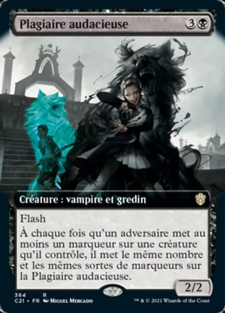 Plagiaire audacieuse, carte Magic C21 364 — extension Commander 2021