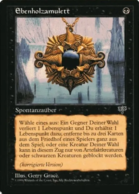 Ebony Charm, Magic card MIR 120† — Mirage set