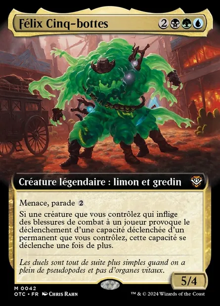 Félix Cinq-bottes, carte Magic OTC 42 — extension Outlaws of Thunder Junction Commander