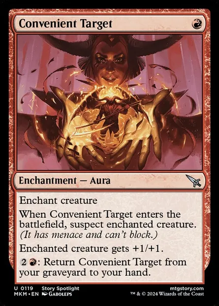 Convenient Target, Magic card MKM 119 — Murders at Karlov Manor set