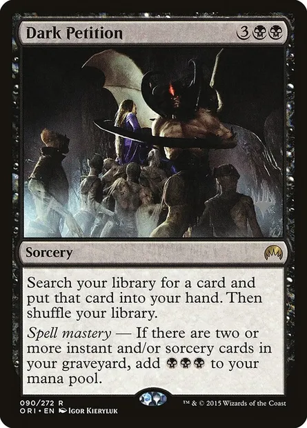 Dark Petition, Magic card PORI 90p — Magic Origins Promos set