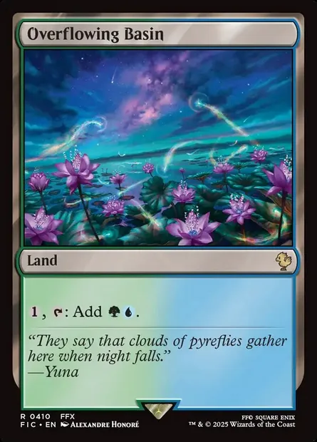Overflowing Basin, Magic card FIC 410 — Final Fantasy Commander set