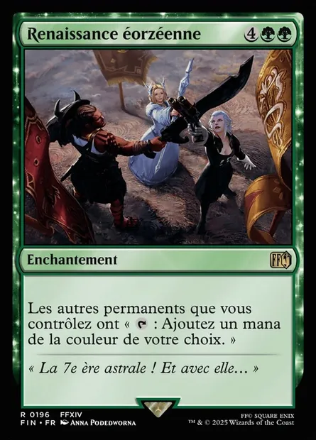 Renaissance éorzéenne, carte Magic FIN 196 — extension Final Fantasy