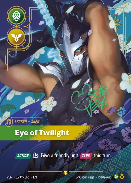 Eye of Twilight, carte Riftbound VEN 193* — extension Vendetta