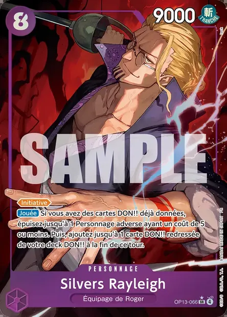 Silvers Rayleigh, carte One Piece OP13-066 — extension SUCCESSEURS
