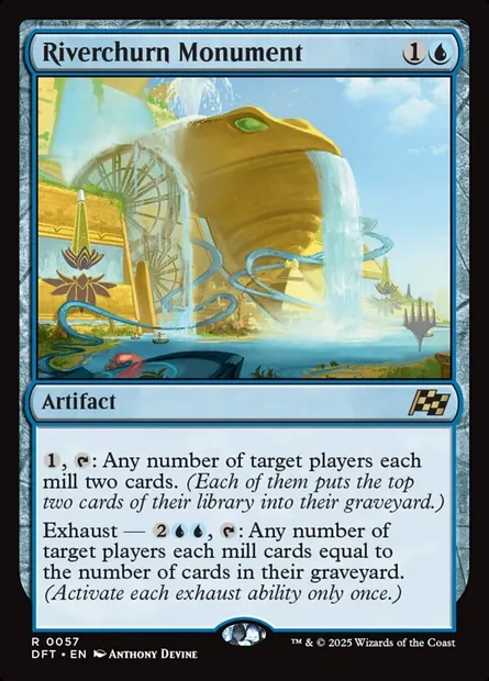 Riverchurn Monument, Magic card PDFT 57p — Aetherdrift Promos set